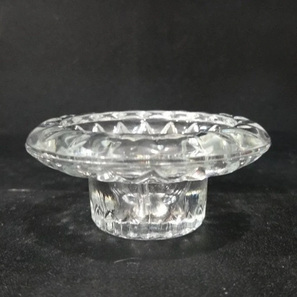 KIG Vintage Heavy Glass Votive Candle Holder, Taper Candle Holder, Home‎ Decor